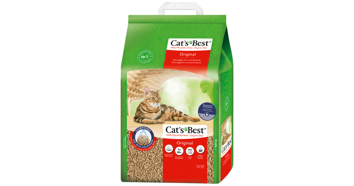 Cat's Best ÖkoPlus ÖKO-Katzenstreu Mit Pflanzenfasern 10 L 4 3 Kg