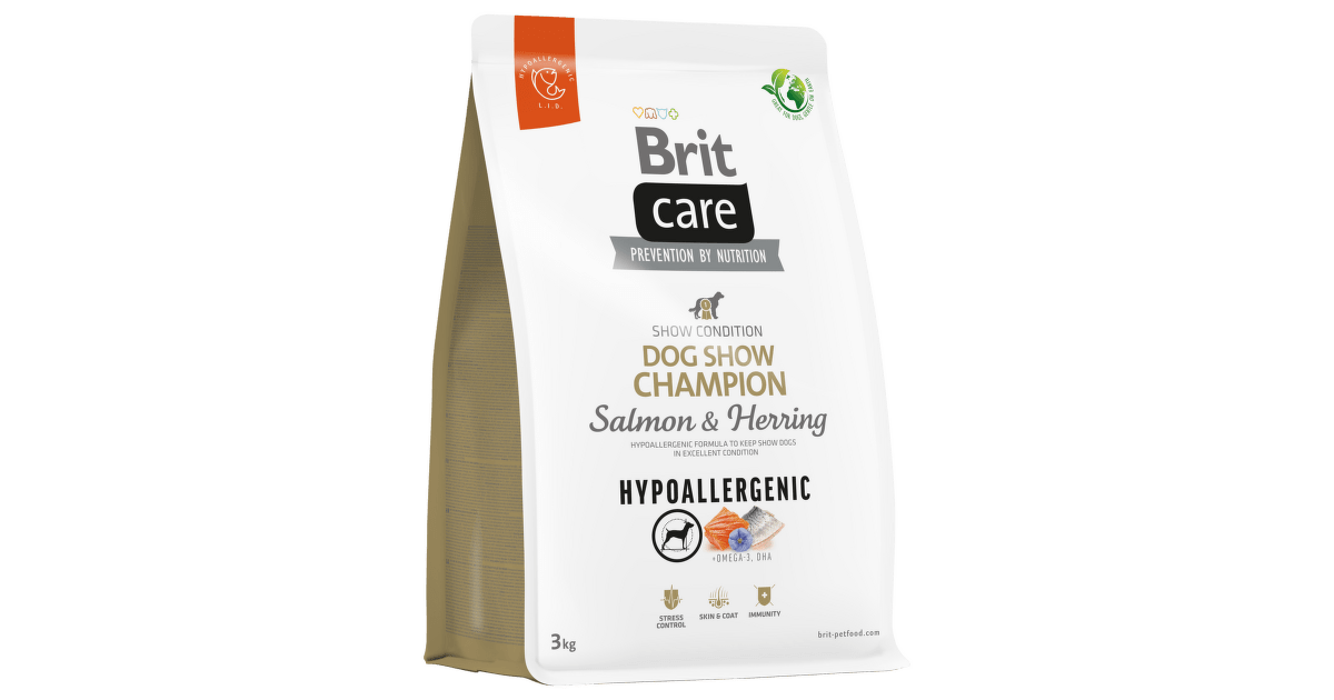 Granule pre psov Brit Care granuly Dog Hypoallergenic Dog Show Champion ...