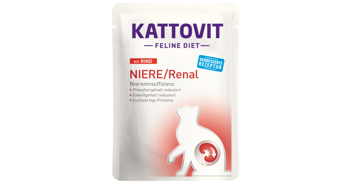 Czech Republic product data sample: Kapsička Kattovit Niere/Renal hovězí 85g