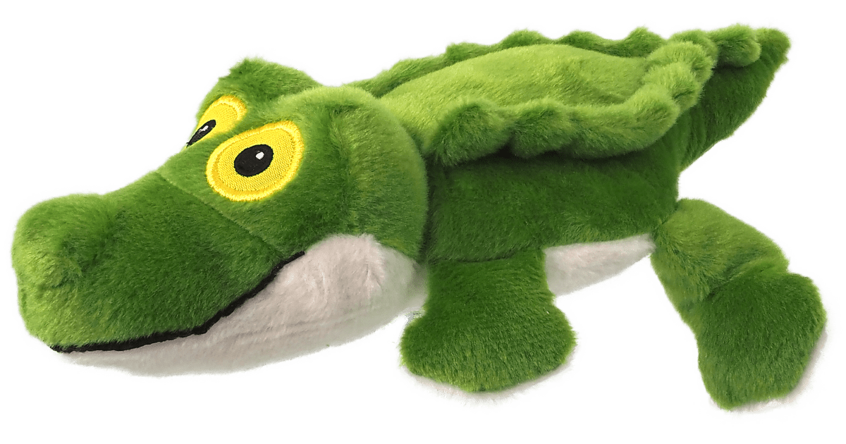 Hračky pro psy Hračka Silent Squeak krokodýl zelený 30cm | Super zoo