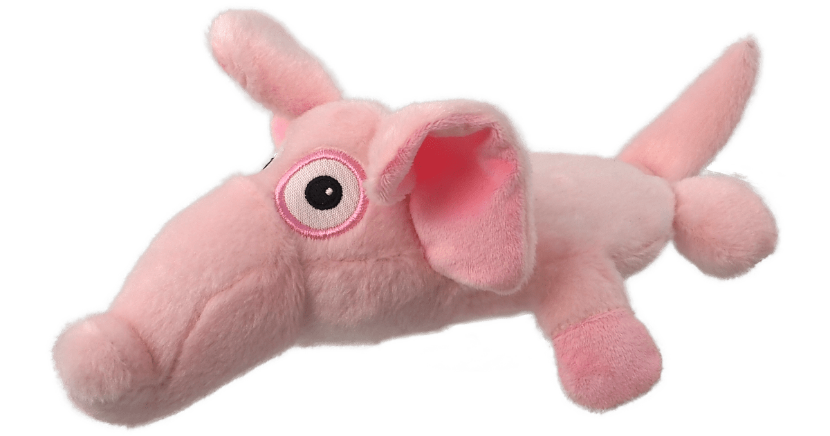 Hračky pro psy Hračka Silent Squeak slon růžový 26cm | Super zoo