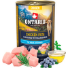 Konzerva Ontario Adult kuřecí pate s příchutí borůvek 400g