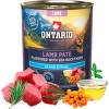 Konzerva Ontario Adult jehněčí pate s příchutí rakytníku 800g