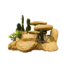 Dekors akvārijam – White Stone/Cactus, 165 mm
