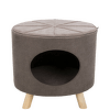 Mājiņa kaķiem – TRIXIE Marcy Cuddly Cave with Wooden Feet, 50 x 47 x 38 cm