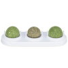 Rotaļlieta kaķiem – TRIXIE Toy balls with Holder, Catnip/Matatabi, 5 cm