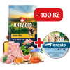 Ontario Senior Mini Fish & Brown Rice 6,5kg + obojek Foresto pro malé psy se slevou 100 Kč