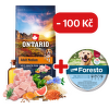 Ontario Adult Medium Fish & Brown Rice 12kg + obojek Foresto pro větší psy se slevou 100 Kč