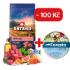 Ontario Adult Large Beef & Brown Rice 12kg  + obojek Foresto pro větší psy se slevou 100 Kč