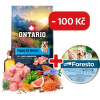 Ontario Puppy&Junior All Breeds Monoprotein Turkey & Sweet Potatoes 6,5kg + obojek Foresto pro malé psy se slevou 100 Kč