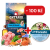 Ontario Puppy&Junior All Breeds Monoprotein Turkey & Sweet Potatoes 6,5kg + obojek Foresto pro větší psy se slevou 100 Kč