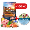 Ontario Mini & Medium Weight Control Turkey & Brown Rice 6,5kg + obojek Foresto pro větší psy se slevou 100 Kč