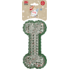 Hračka pre psov Dog Fantasy Winter Tale kosť gumená pískacia 15 cm
