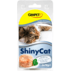 Konzerva pre mačky GimCat ShinyCat tuniak a krevety 2 × 70 g