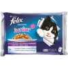 Konservi kaķēniem - Felix Fantastic Junior MIX, izlase ar vistas gaļu un lasi želejā, 4x100 g