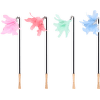 Udica pre mačky Flamingo Nimmy teleskopická 61–186 cm 1 ks mix farieb