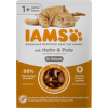 Kapsička IAMS Delights Adult kuře a krůta masem v omáčce 85 g
