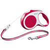 Поводок-рулетка для собак - FLEXI Vario Cord S 8м, цвет - красный