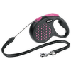 Inerces pavada suņiem - FLEXI Design Dots Cord S, 5 m, pink
