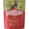 Granule CARNILOVE Active pro sterilizované kočky kachna a bažant 400 g