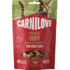 Pamlsek CARNILOVE Crunchy pro dospělé kočky kachna s malinami 50 g