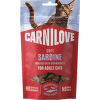 Лакомство для кошек – CARNILOVE  Cat SOFT Snack Sardine enriched with Strawberry 50 г