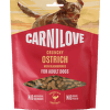 Pamlsek CARNILOVE Crunchy pro dospělé psy pštros s ostružinami 200 g