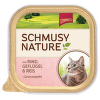 Konservi kaķiem - Schmusy Nature`Menu Pate, beef, chicken and rice, 100 g