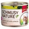 Konzerva SCHMUSY NATURE kitten telecí + drůbež 190g