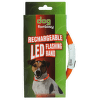 Atstarojošā kakla siksna - DogFantasy LED flashing band, rechargeable, 70cm, oranža