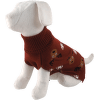 Sveter pre psov Dog Fantasy Winter Tale hnedý L