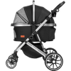 Kočárek Kenyone 62x90x108cm černý, stříbrná konstrukce
