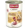 Konzerva ANIMONDA Carny Adult hovězí + kuřecí + kachní srdíčka 400g