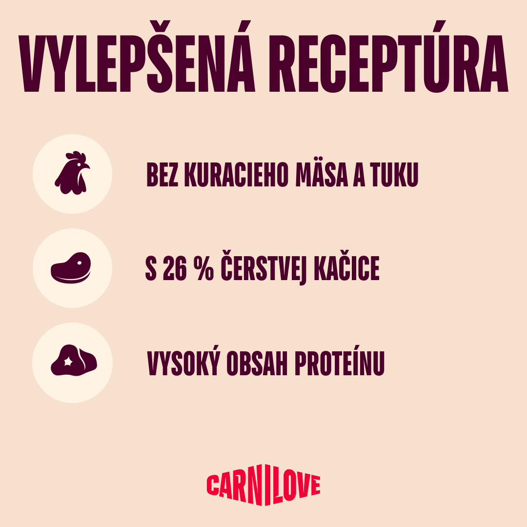 Granuly CARNILOVE Active pre sterilizované mačky kačica a bažant 400 g
