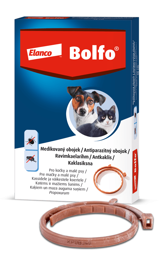 Antiparazitní obojek Bolfo pro psy a kočky 38cm