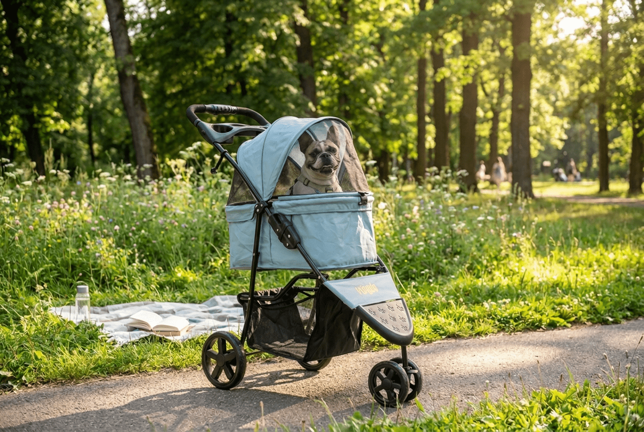 Viagdo Kočík pre psa svetlo modrý 84 x 46 x 94 cm