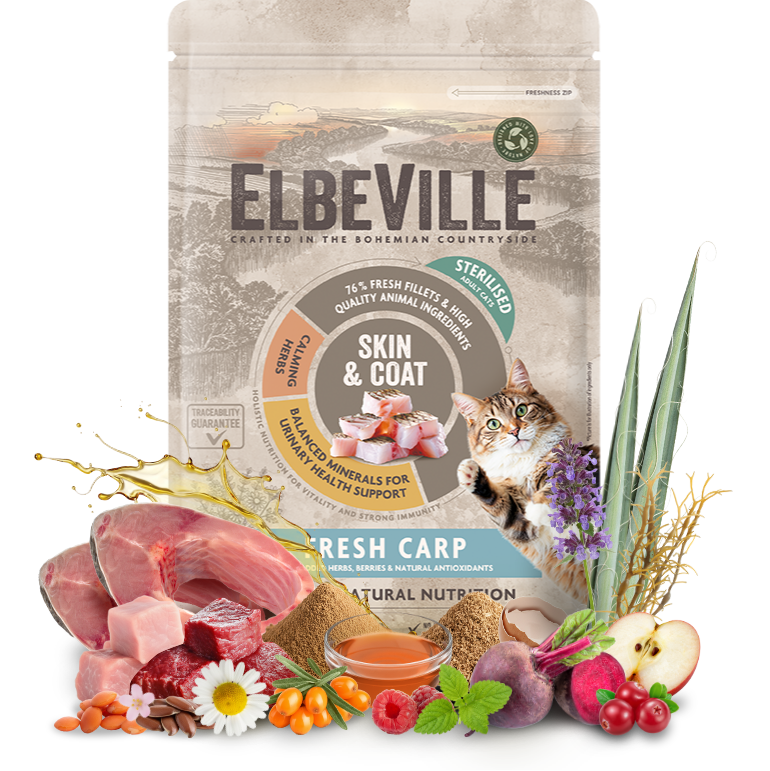 Krmivo ELBEVILLE Cat Sterilised Fresh Carp 340 g