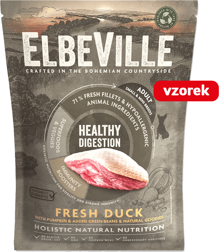 VZORKA Elbeville Adult Mini Healthy Digestion Fresh Duck 100 g