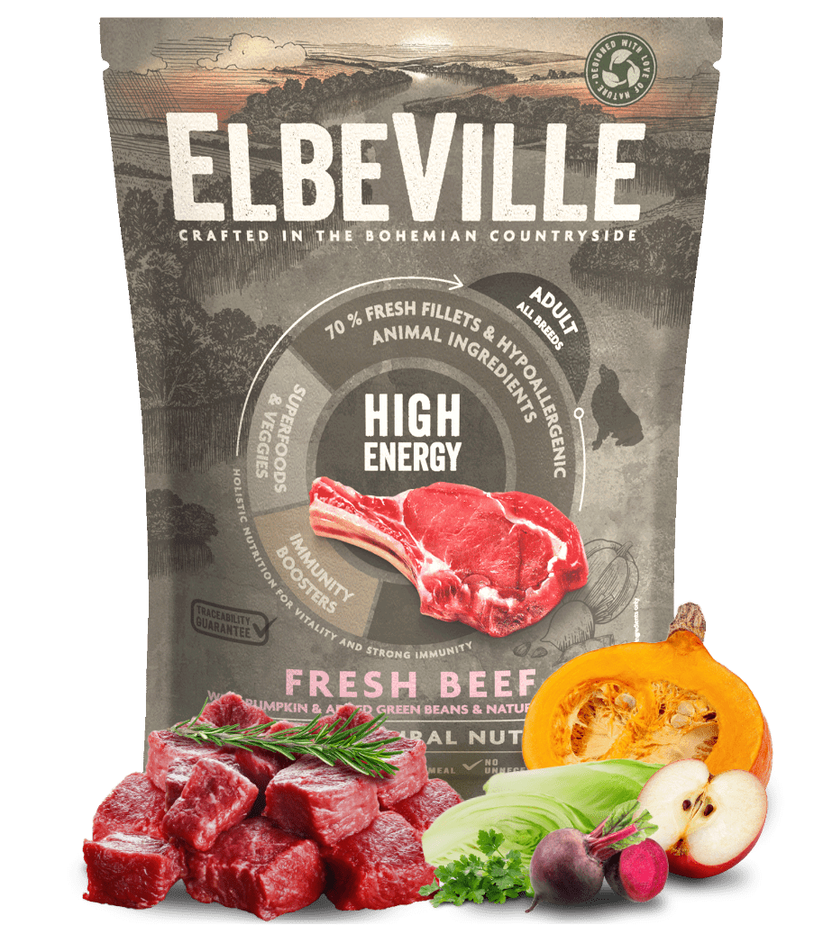 Vzorka - ELBEVILLE Adult All Breeds Fresh Beef High Energy 100g