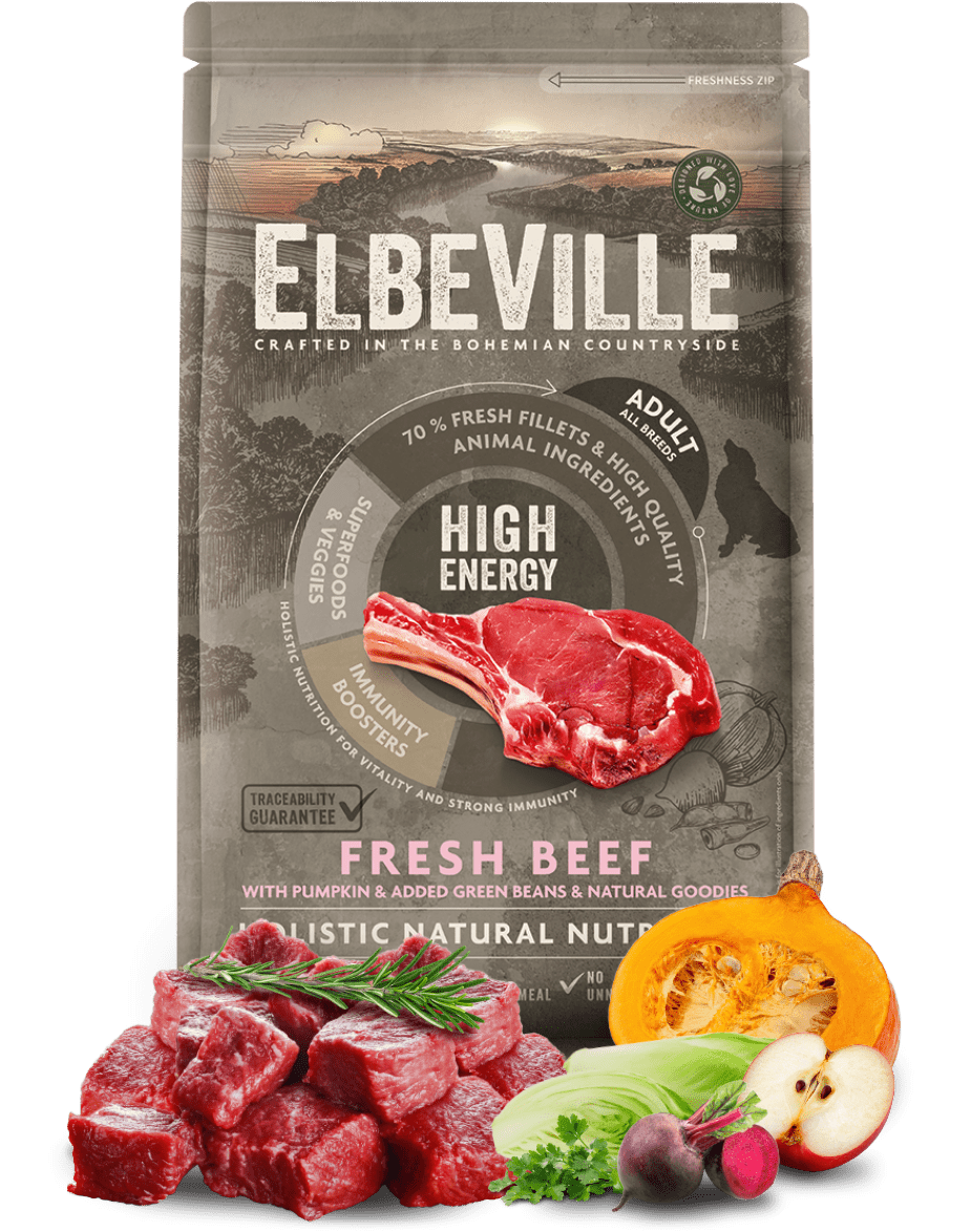 ELBEVILLE granuly  Adult All Breeds Fresh Beef High Energy 1,4kg