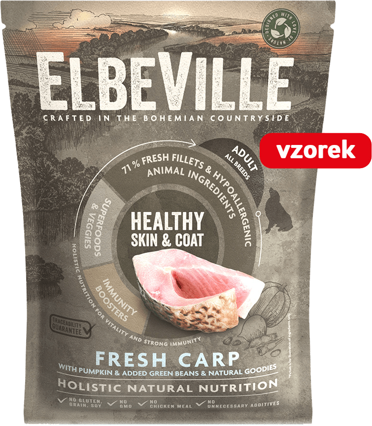 VZORKA Elbeville Adult All Breeds Fresh Carp Healthy Skin & Coat 100 g