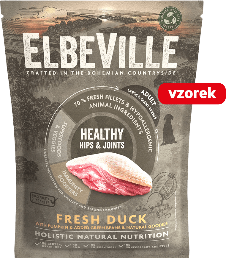 VZORKA Elbeville Adult Large Fresh Duck Healthy Hips and Joints 100 g