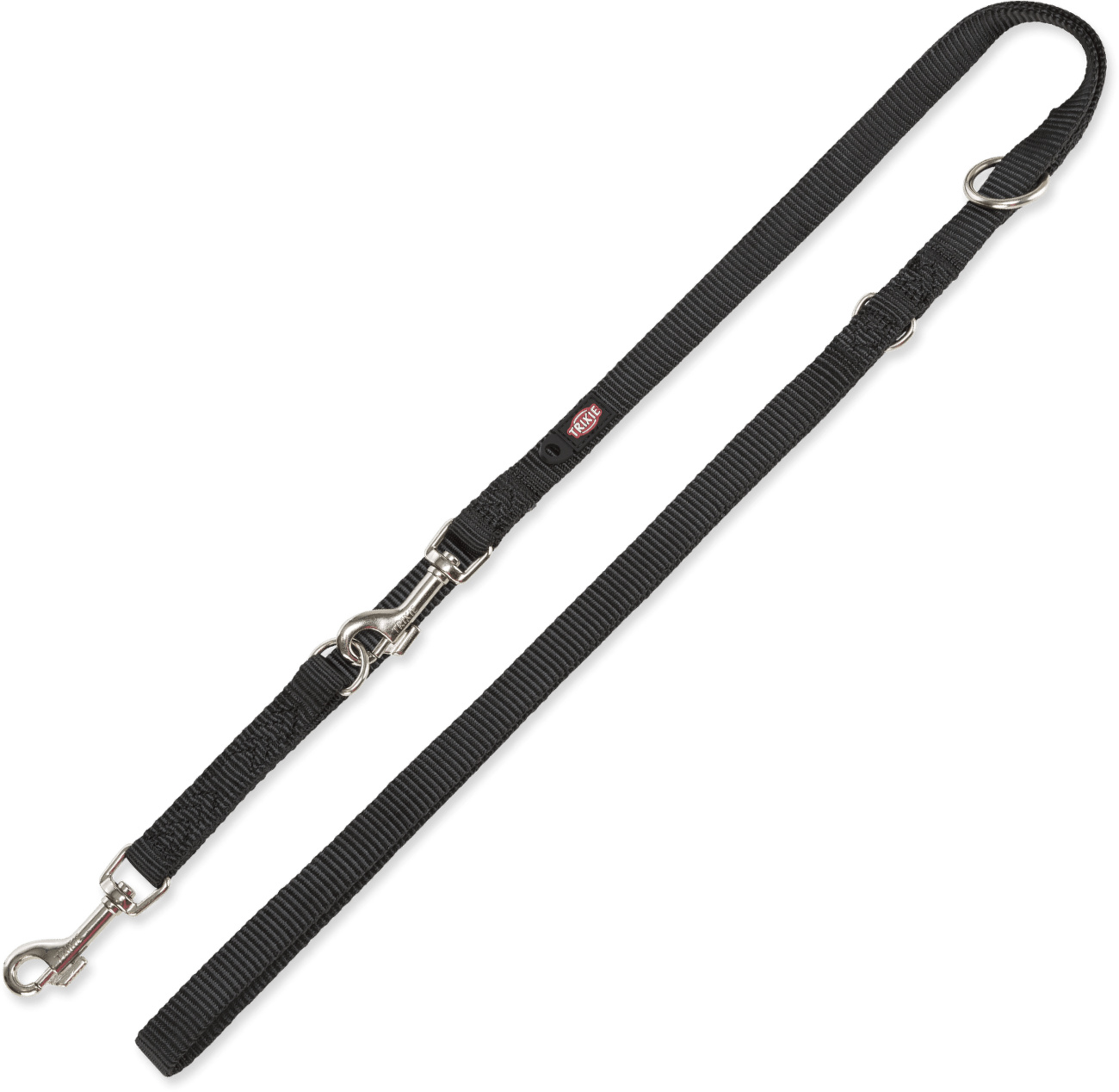 Vodítko Trixie Premium prodlužovací M–L černé