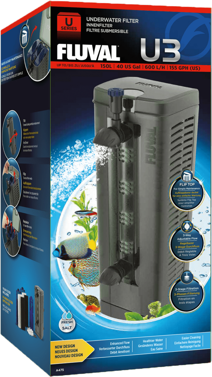Fluval filter vnútorný U3 600 l/h