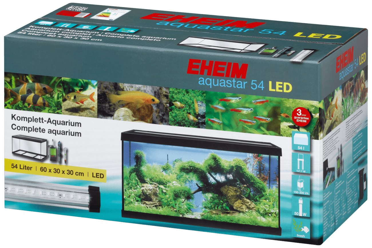Eheim akvárium set Aquastar LED čierny 60 x 33 x 33 cm 54 l