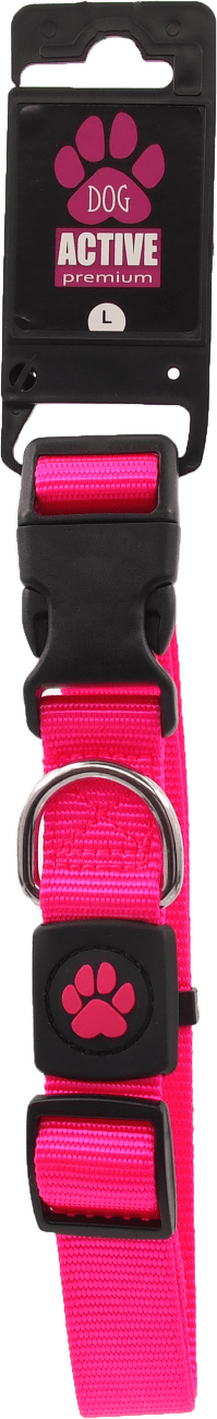 Dog Fantasy Active Dog Premium obojok L 2,5x45-68cm  ružový