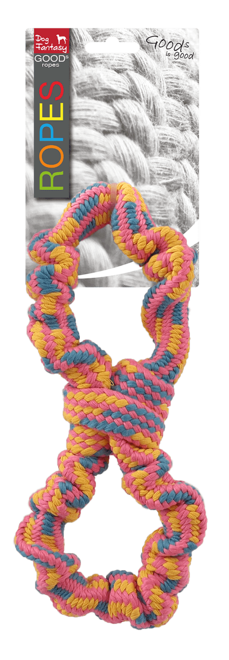 Dog Fantasy preťahovadlo osmička vzor 2, 25 cm