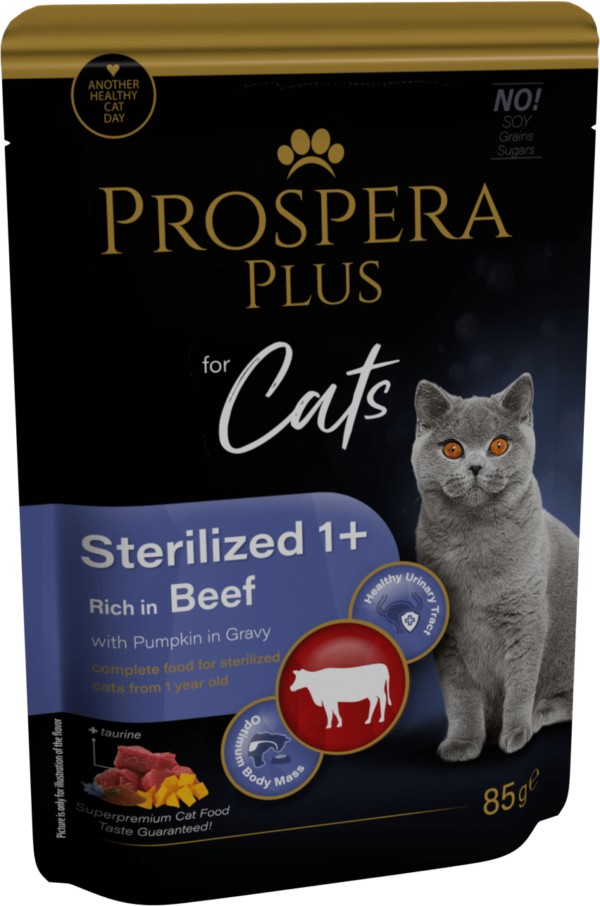 Prospera cat kapsička Adult Sterilized hovädzie s tekvicou 85 g