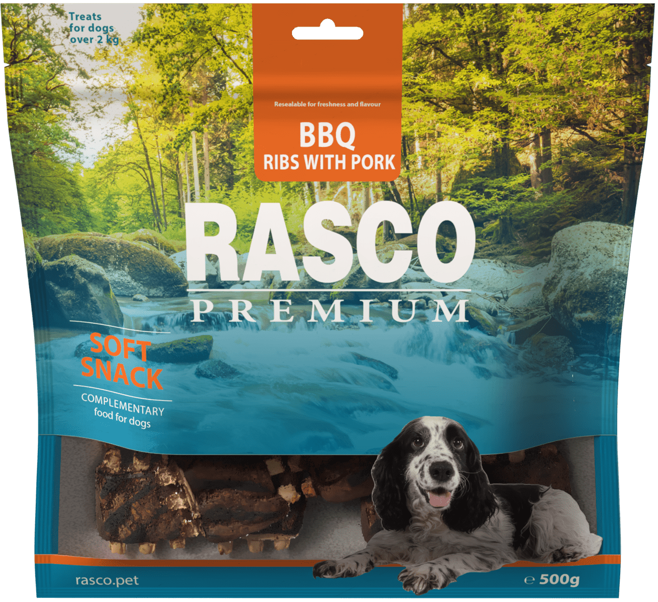 Rasco Premium  poch. BBQ bravčové rebierka  500 g
