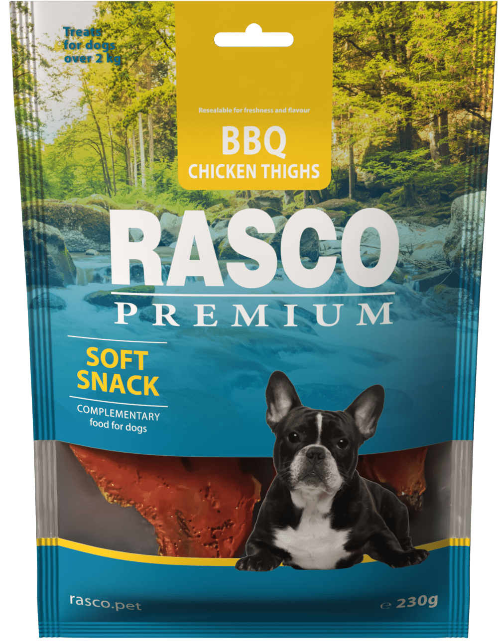 Rasco Premium poch. BBQ kuracie stehná 230 g